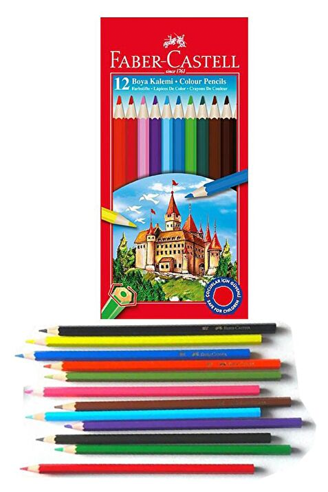 FABER CASTELL 12'Lİ KURU BOYA