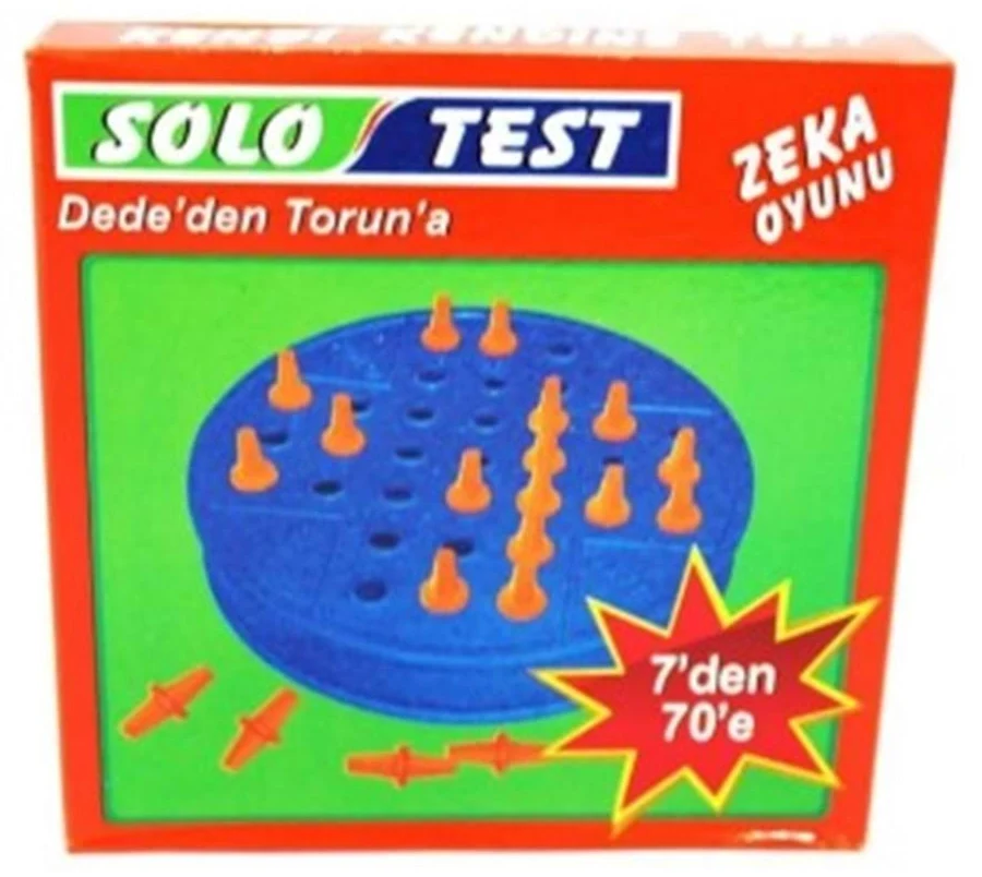 SOLO Test Zeka Oyunu Renkli Eğlenceli Tasarım 6 Yaş ve Üstü Strateji Geliştirici Oyun
