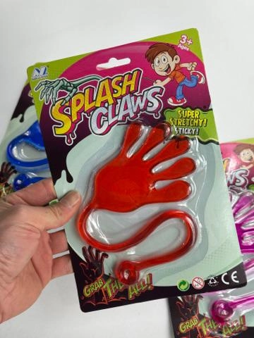 Esnek Splash Claws El Şeklinde Yapışkanlı Oyuncak