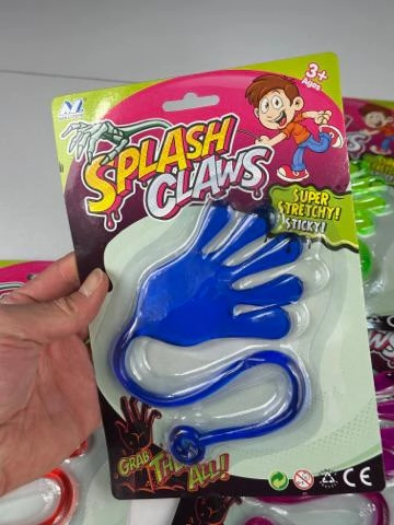 Esnek Splash Claws El Şeklinde Yapışkanlı Oyuncak