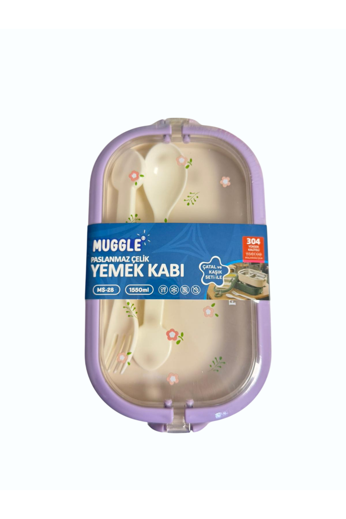 Mikro Muggle Yemek Kabı İki Katlı Paslanmaz