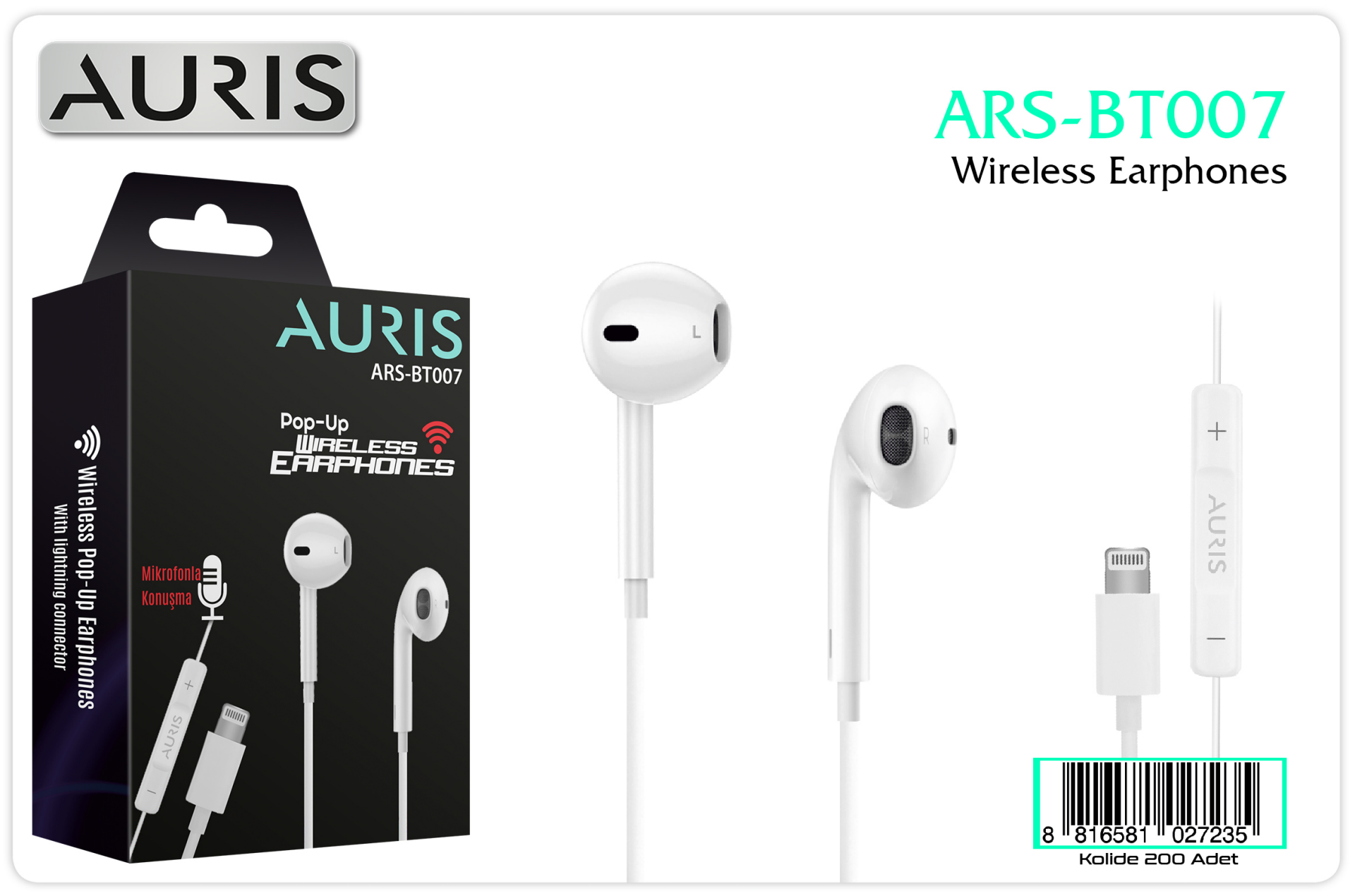 Auris ARS-BT007 Lightning Kulaklık